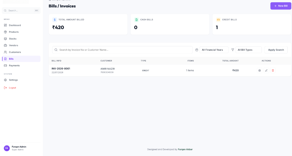 Pesticides Management Dashboard